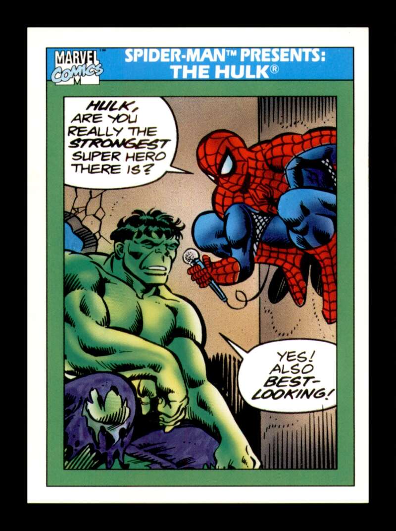 Load image into Gallery viewer, 1990 Impel Marvel Universe Spider-Man Presents: The Hulk #152 NM OR BETTER Image 1
