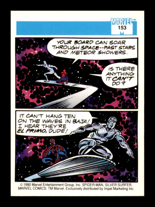 1990 Impel Marvel Universe Spider-Man Presents: Surfer