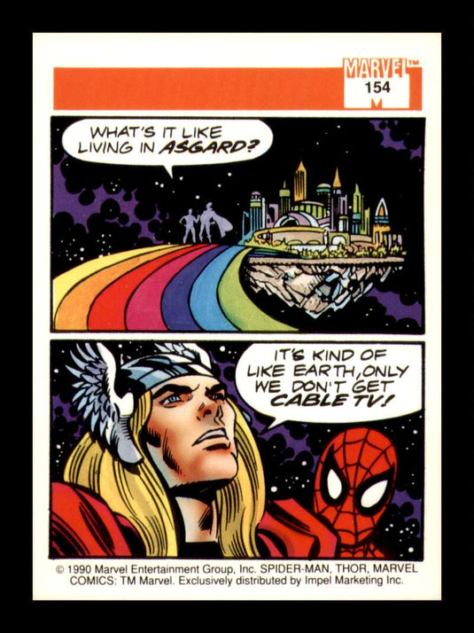 1990 Impel Marvel Universe Spider-Man Presents: Thor