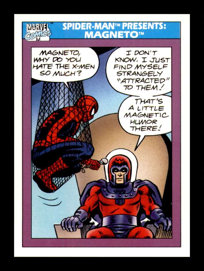 Load image into Gallery viewer, 1990 Impel Marvel Universe Spider-Man Presents: Magneto #156 NM OR BETTER Image 1
