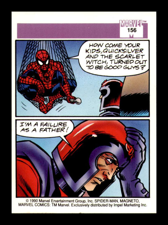1990 Impel Marvel Universe Spider-Man Presents: Magneto