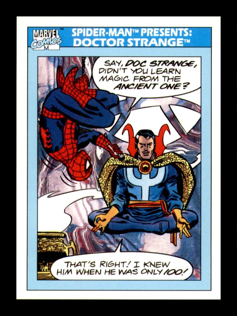 Load image into Gallery viewer, 1990 Impel Marvel Universe Spider-Man Presents: Doctor Strange #158 NM OR BETTER Image 1
