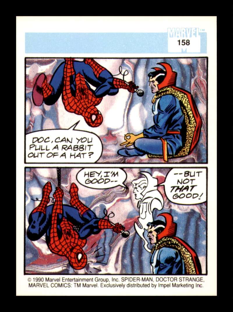 Load image into Gallery viewer, 1990 Impel Marvel Universe Spider-Man Presents: Doctor Strange #158 NM OR BETTER Image 2
