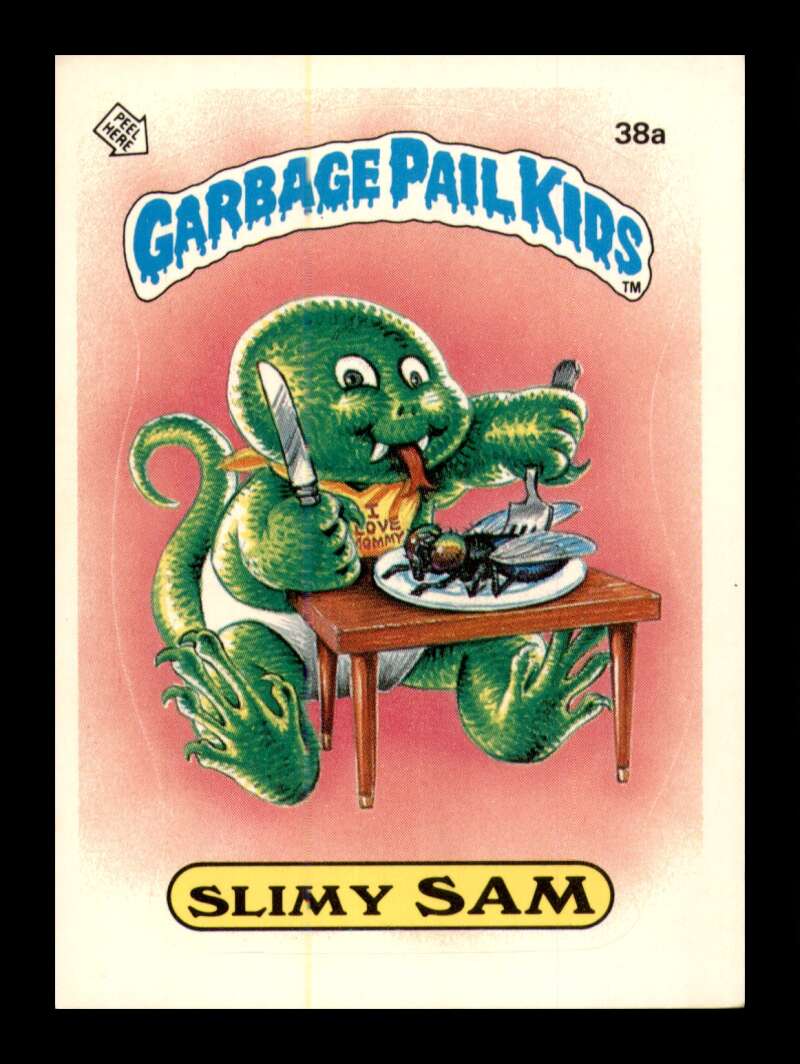 Load image into Gallery viewer, 1985 Topps Garbage Pail Kids Series 1 Slimy Sam #38a Matte EX-EXMINT Image 1
