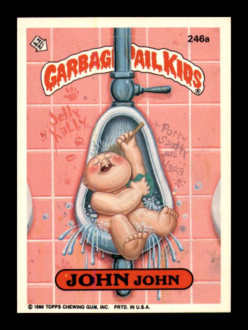 Load image into Gallery viewer, 1986 Topps Garbage Pail Kids Series 6 John John #246A EX-EXMINT Image 1

