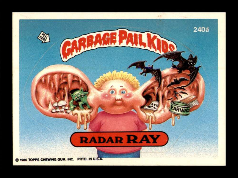 Load image into Gallery viewer, 1986 Topps Garbage Pail Kids Series 6 Radar Ray #240A EX-EXMINT Image 1
