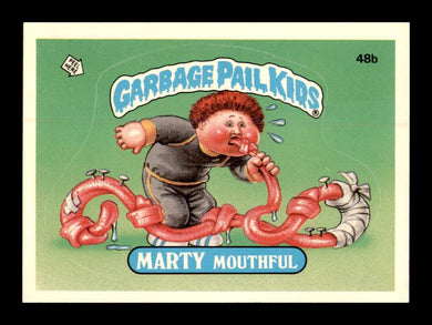 1985 Topps Garbage Pail Kids Series 2 Marty Mouthful 