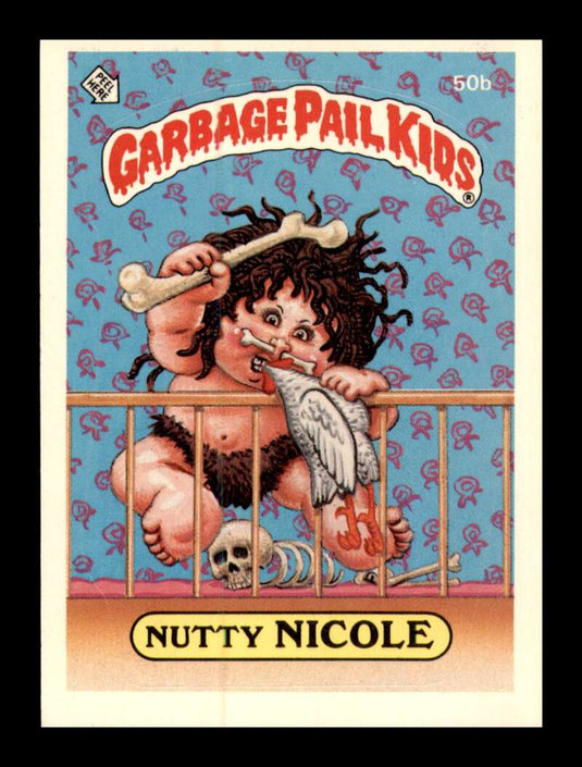 1985 Topps Garbage Pail Kids Series 2 Nutty Nicole 