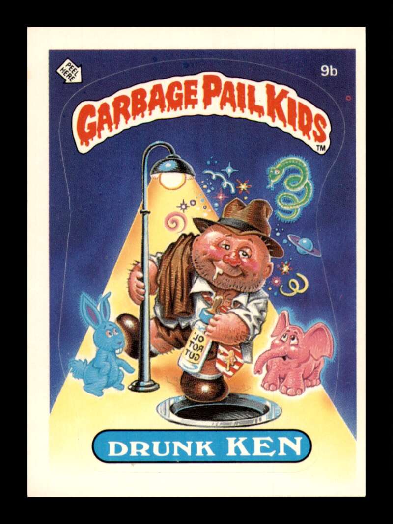 Load image into Gallery viewer, 1985 Topps Garbage Pail Kids Series 1 Drunk Ken #9b Matt NM NEAR MINT Image 1
