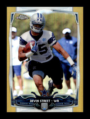 2014 Topps Chrome Mini Gold Refractor Devin Street 