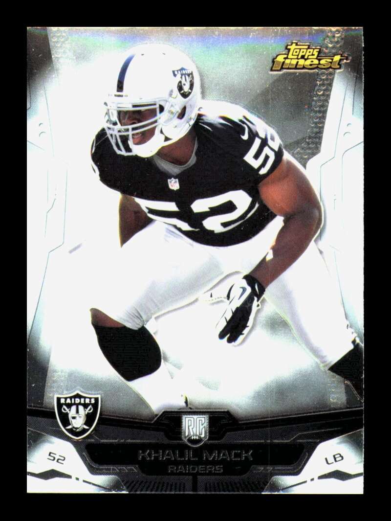 Load image into Gallery viewer, 2014 Topps Finest Khalil Mack #119 Oakland Raiders Rookie RC  Image 1
