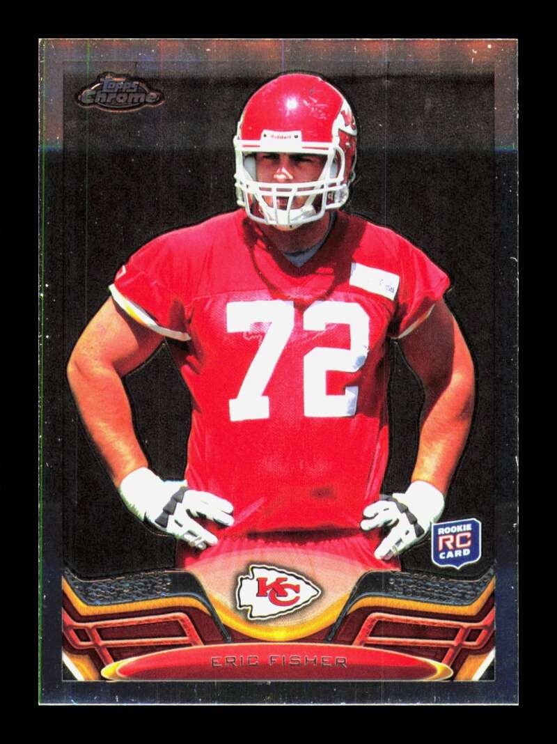 Load image into Gallery viewer, 2013 Topps Chrome Eric Fisher #166 Kansas City Chiefs Rookie RC  Image 1
