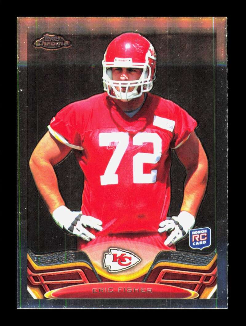 Load image into Gallery viewer, 2013 Topps Chrome Eric Fisher #166 Kansas City Chiefs Rookie RC  Image 1
