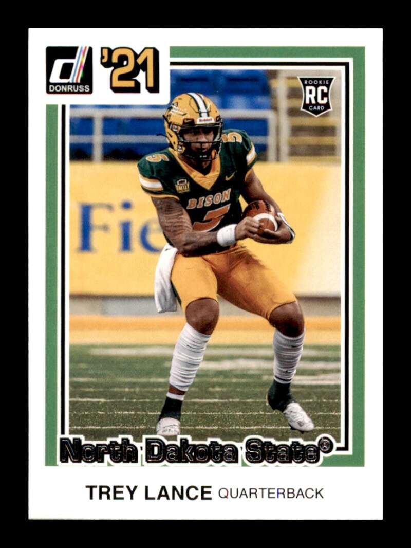 Load image into Gallery viewer, 2021 Panini Chronicles Draft Donruss Retro Trey Lance #34 North Dakota State Bison Rookie RC Image 1
