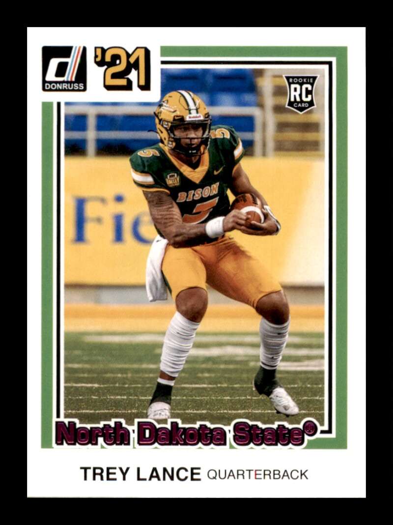 Load image into Gallery viewer, 2021 Panini Chronicles Draft Donruss Retro Pink Trey Lance #34 North Dakota State Bison Rookie RC Image 1
