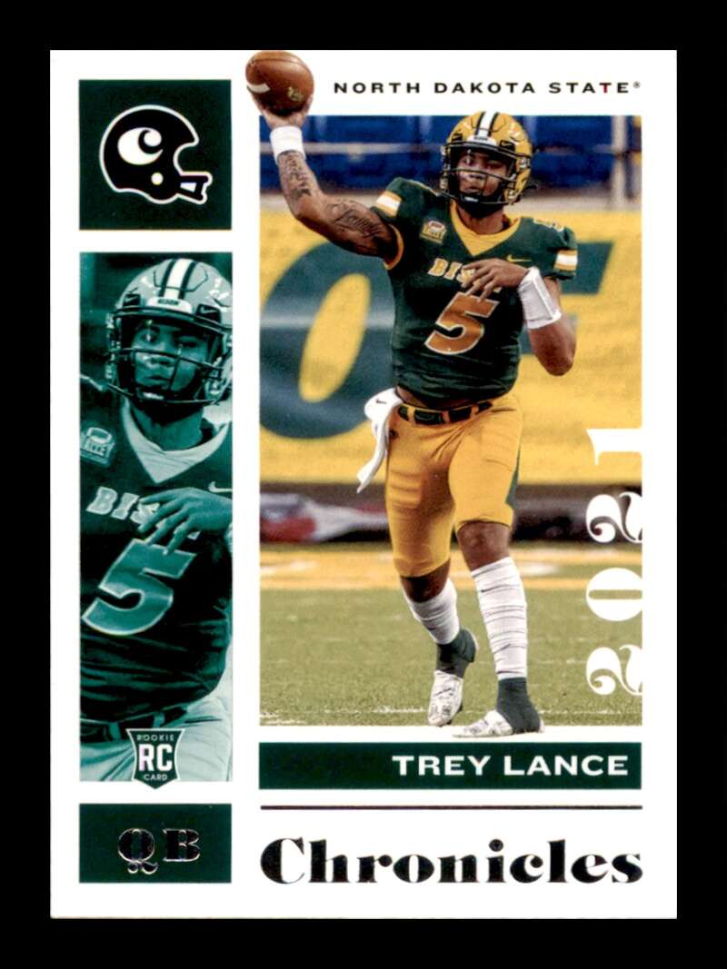 Load image into Gallery viewer, 2021 Panini Chronicles Draft Trey Lance #3 North Dakota State Bison Rookie RC Image 1
