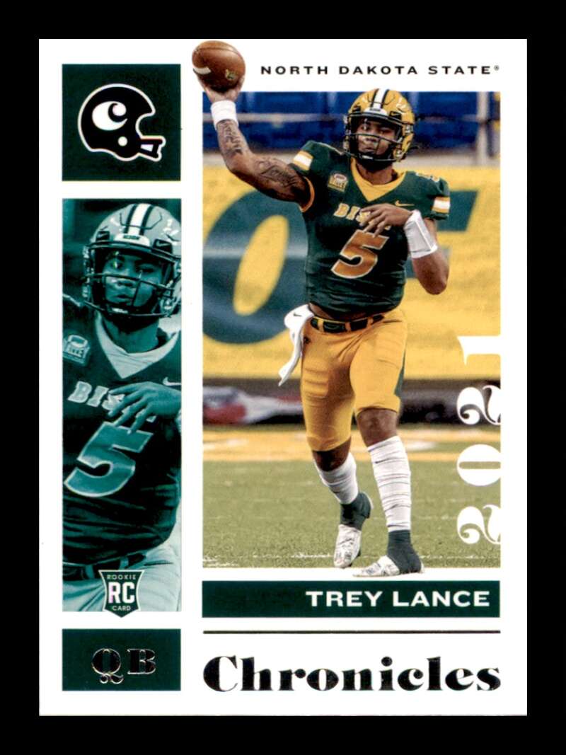 Load image into Gallery viewer, 2021 Panini Chronicles Draft Trey Lance #3 North Dakota State Bison Rookie RC Image 1
