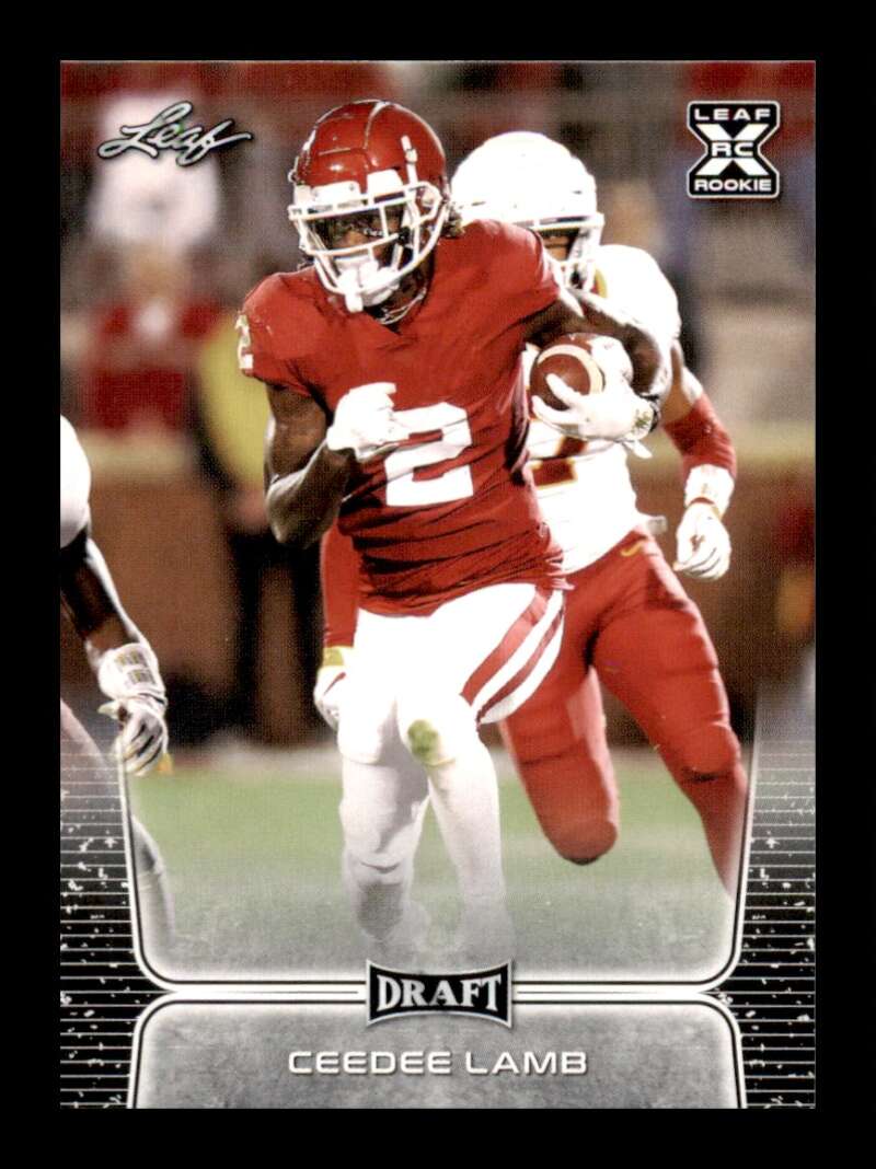 Load image into Gallery viewer, 2020 Leaf Draft CeeDee Lamb #6 Oklahoma Sooners Rookie RC Image 1
