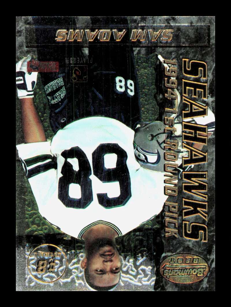 Load image into Gallery viewer, 1995 Bowman&#39;s Best Mirror Image Sam Adams Joey Galloway #8 Seattle Seahawks Rookie RC  Image 2
