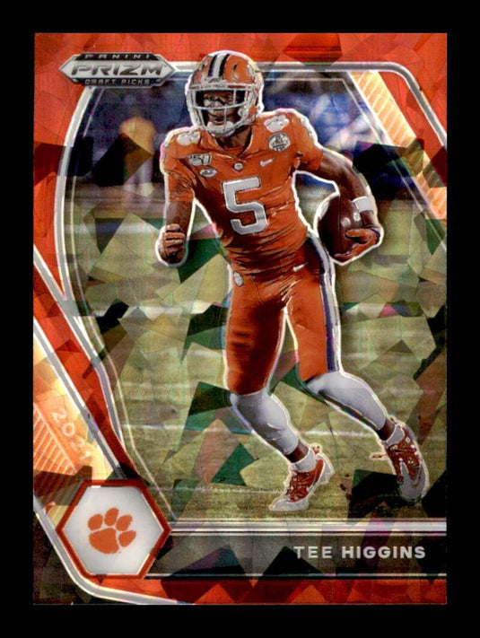 2021 Panini Prizm Draft Red Ice Prizm Tee Higgins 