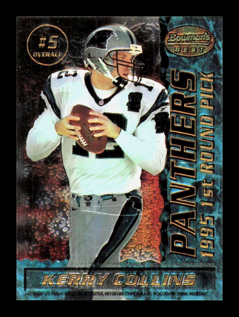 Load image into Gallery viewer, 1995 Bowman&#39;s Best Mirror Image Kerry Collins Trev Alberts #5 Carolina Panthers Rookie RC Image 1
