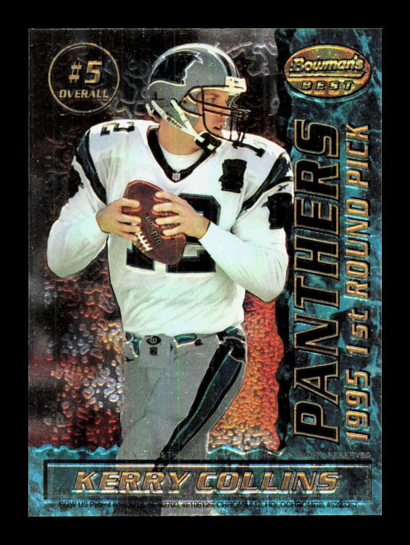 Load image into Gallery viewer, 1995 Bowman&#39;s Best Mirror Image Kerry Collins Trev Alberts #5 Carolina Panthers Rookie RC Image 1
