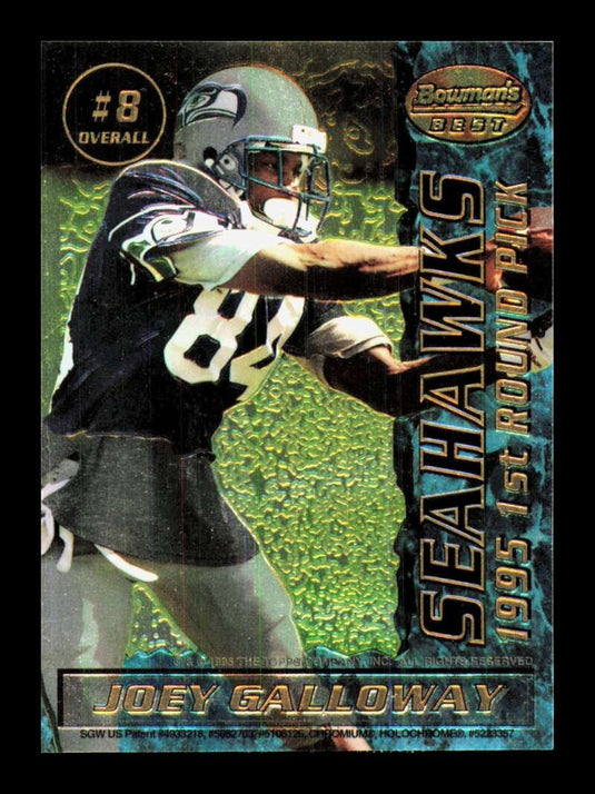 1995 Bowman's Best Mirror Image Sam Adams Joey Galloway 