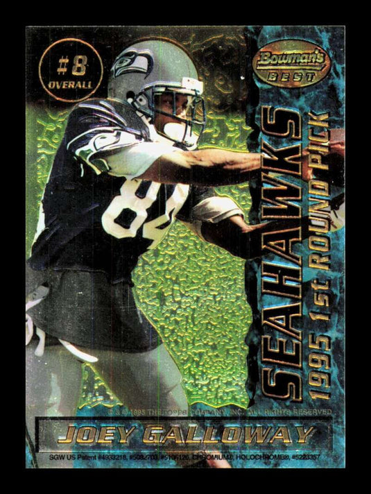 1995 Bowman's Best Mirror Image Sam Adams Joey Galloway 