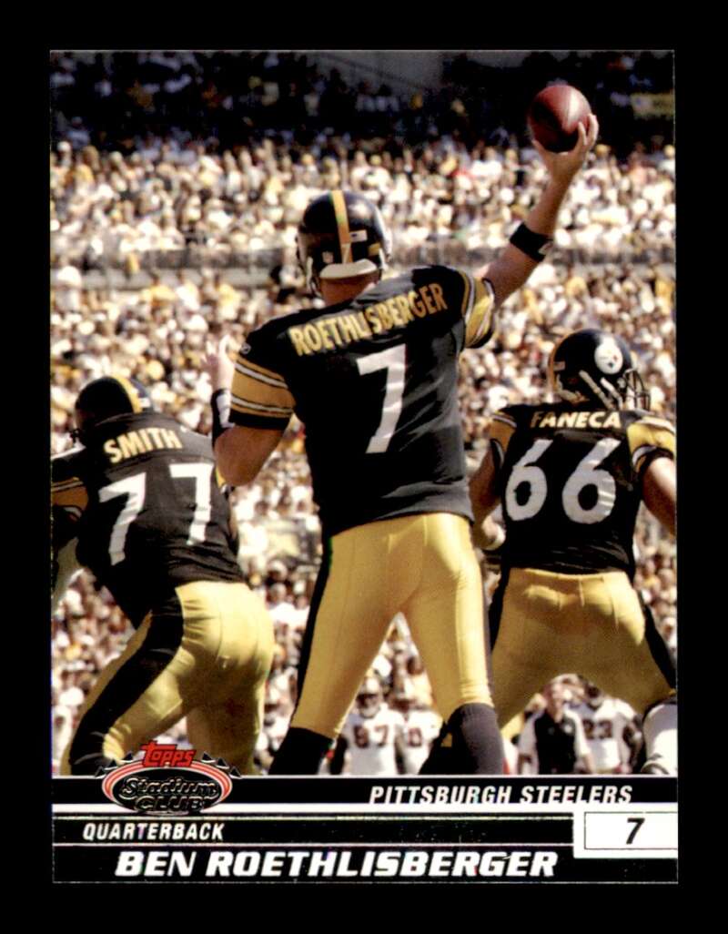 Load image into Gallery viewer, 2008 Topps Stadium Club Ben Roethlisberger #5 Pittsburgh Steelers  Image 1
