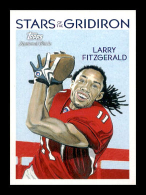 2009 Topps National Chicle Stars of the Gridiron Larry Fitzgerald 