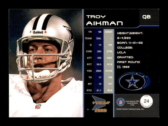 2000 Pacific Prism Prospects Troy Aikman