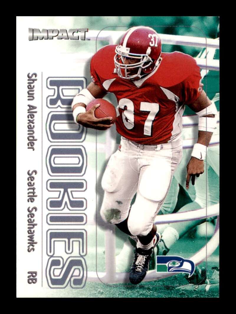 Load image into Gallery viewer, 2000 Fleer Impact Shaun Alexander #173 Seattle Seahawks Rookie RC  Image 1
