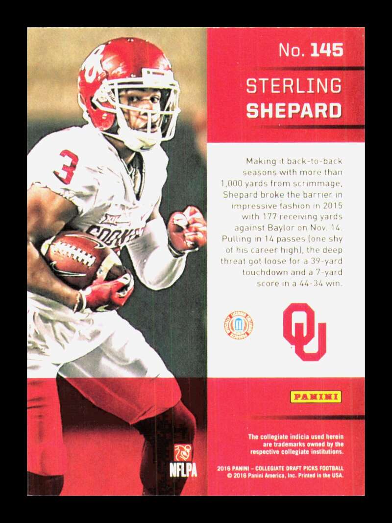 Load image into Gallery viewer, 2016 Panini Prizm Draft Picks Sterling Shepard #145 Oklahoma Sooners Rookie RC  Image 2
