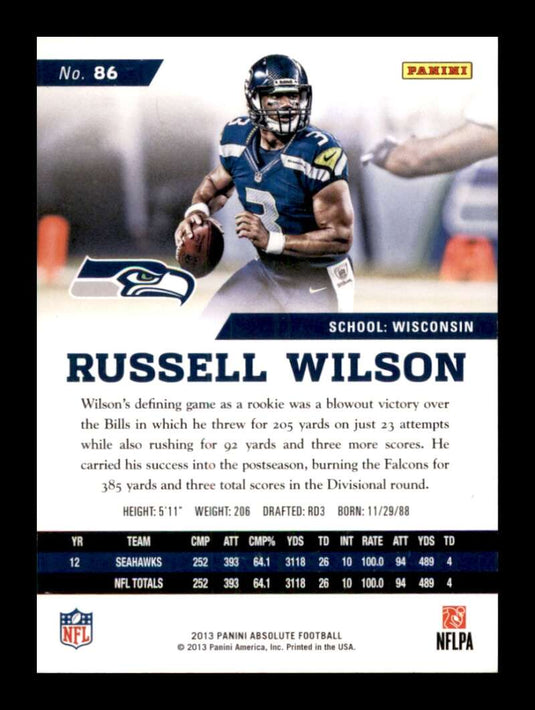 2013 Panini Absolute Russell Wilson