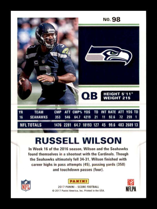 2017 Score Russell Wilson 