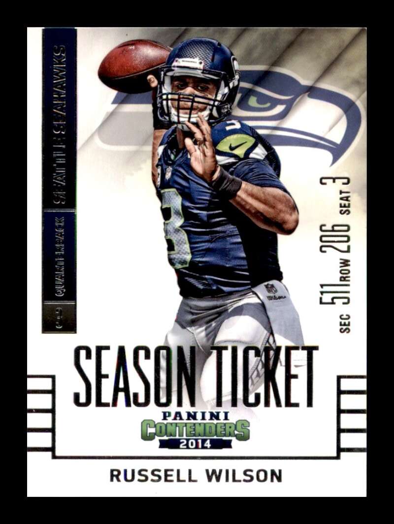 Load image into Gallery viewer, 2014 Panini Contenders Season Ticket Russell Wilson #87 Seattle Seahawks  Image 1
