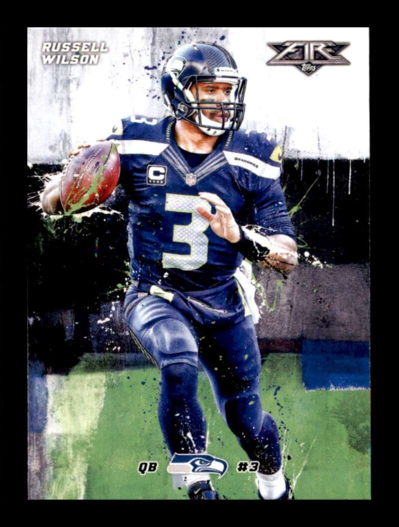 Load image into Gallery viewer, 2015 Topps Fire Russell Wilson #51 Seattle Seahawks  Image 1
