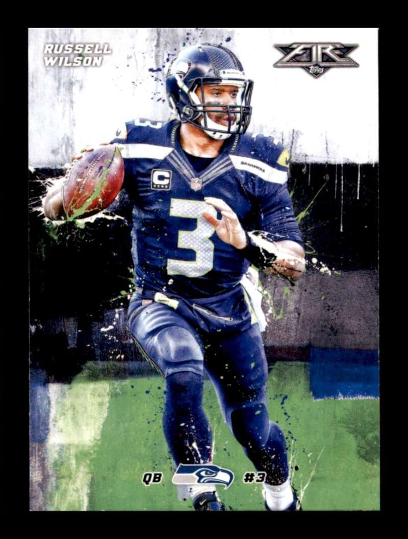 Load image into Gallery viewer, 2015 Topps Fire Russell Wilson #51 Seattle Seahawks  Image 1
