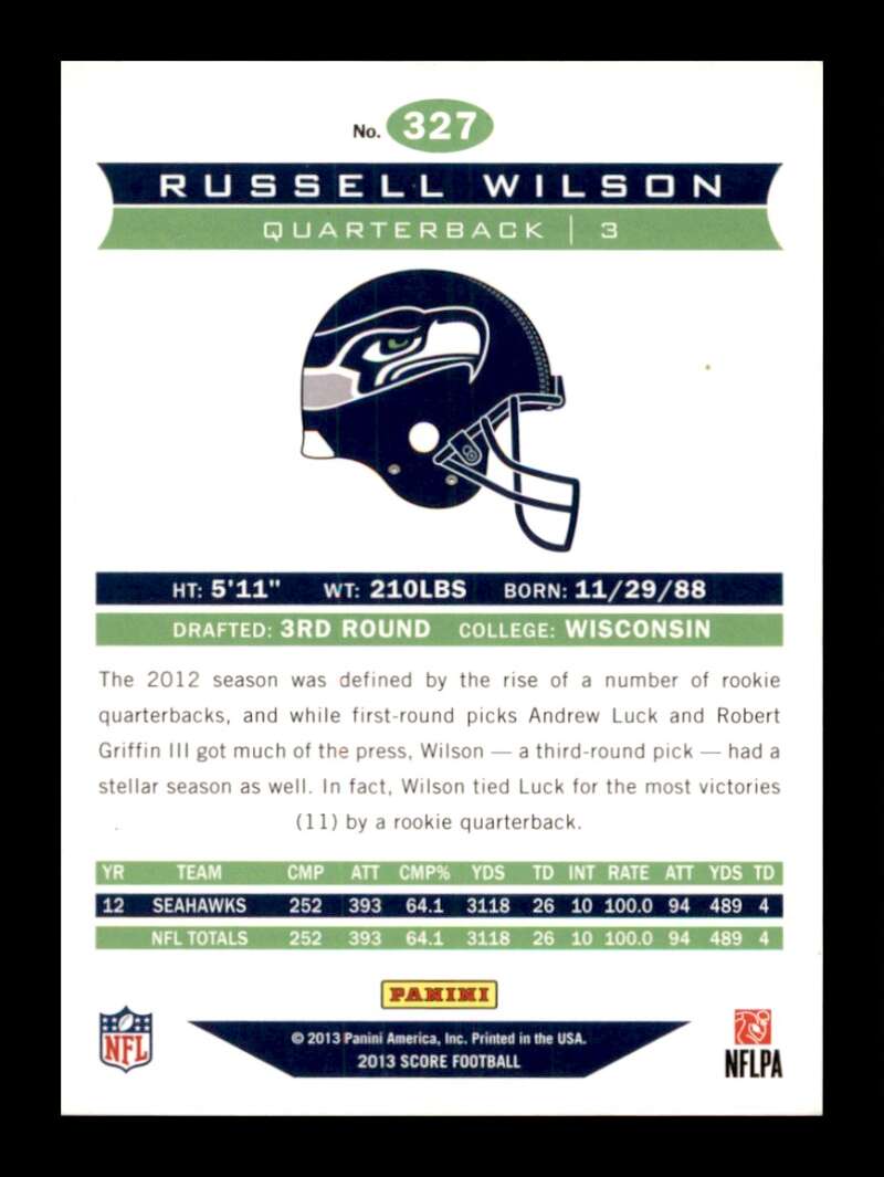 Load image into Gallery viewer, 2013 Score Future Franchise Russell Wilson #327 Seattle Seahawks  Image 2
