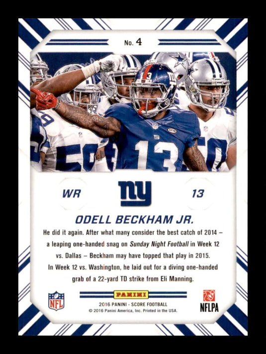 2016 Score Chain Reaction Odell Beckham Jr. 