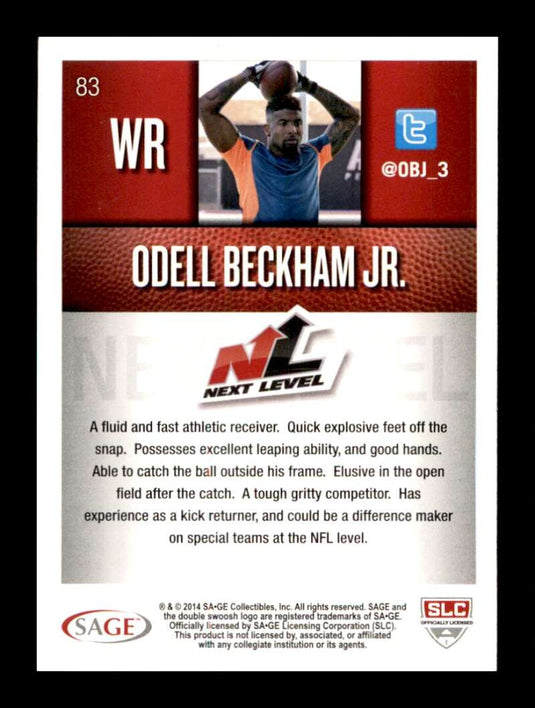 2014 SAGE Hit Odell Beckham Jr. 