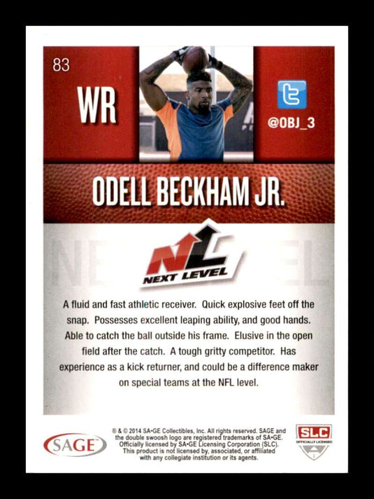 2014 SAGE Hit Odell Beckham Jr. 