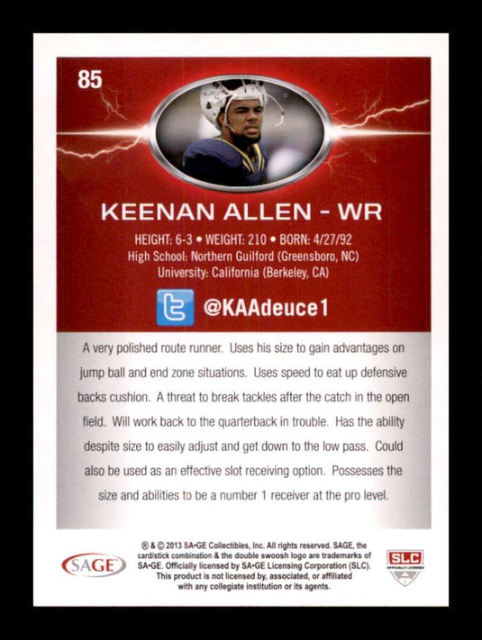 2013 SAGE Hit Keenan Allen 