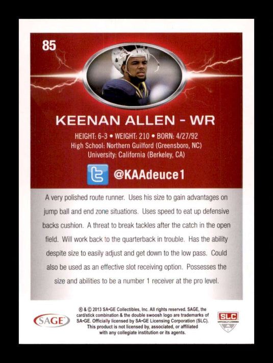 2013 SAGE Hit Keenan Allen 