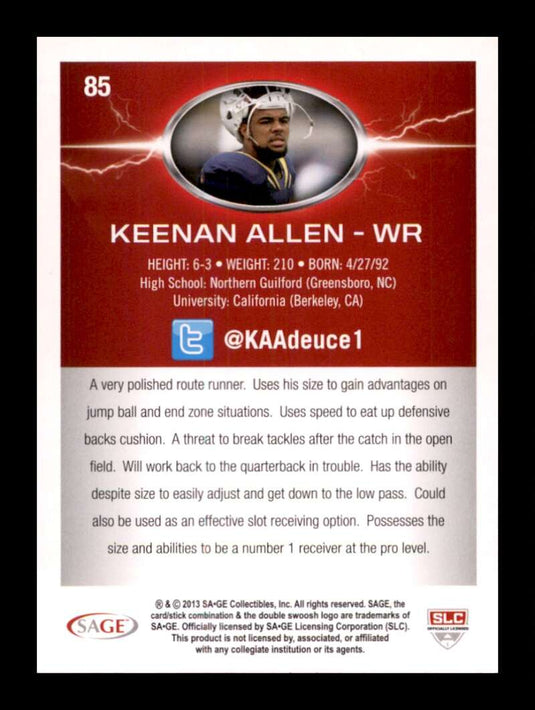 2013 SAGE Hit Keenan Allen 