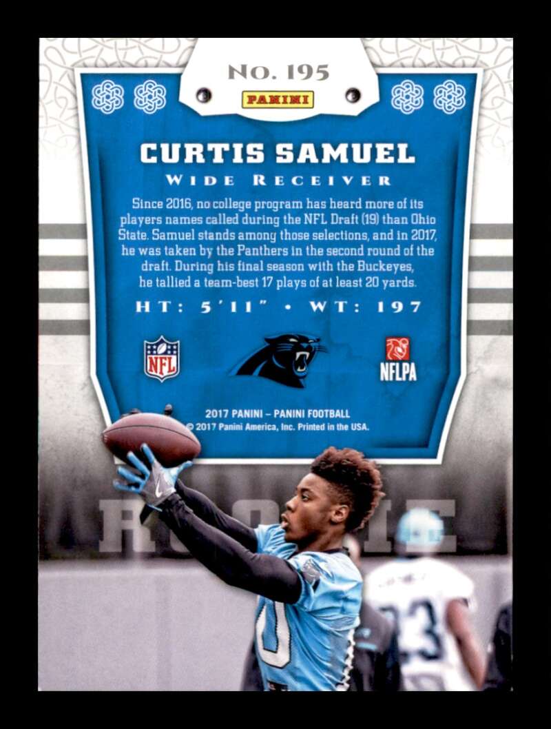 Load image into Gallery viewer, 2017 Panini Curtis Samuel #195 Carolina Panthers Rookie RC  Image 2
