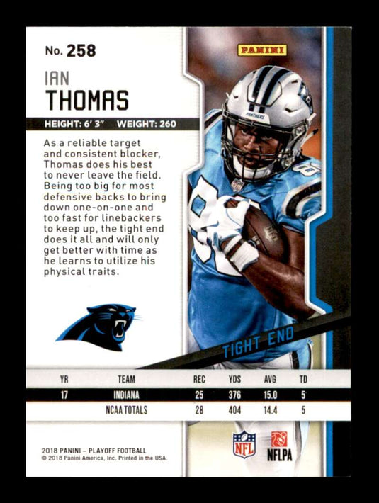 2018 Panini Playoff Ian Thomas 