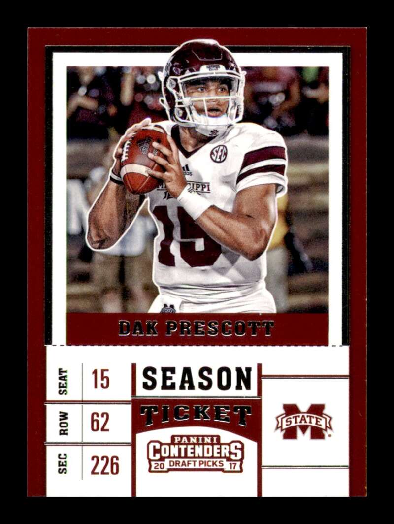 Load image into Gallery viewer, 2017 Contenders Draft Season Ticket Dak Prescott #22 Mississippi State Bulldogs  Image 1
