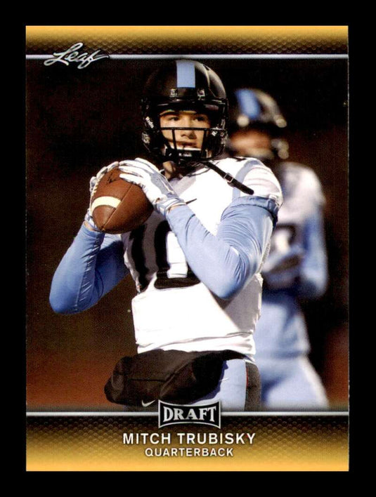 2017 Leaf Draft Gold Mitch Trubisky 