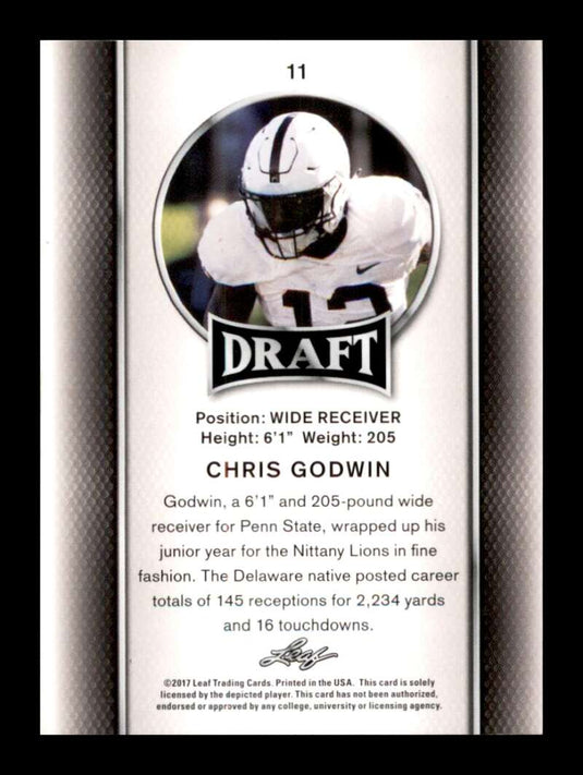 2017 Leaf Draft Chris Godwin 